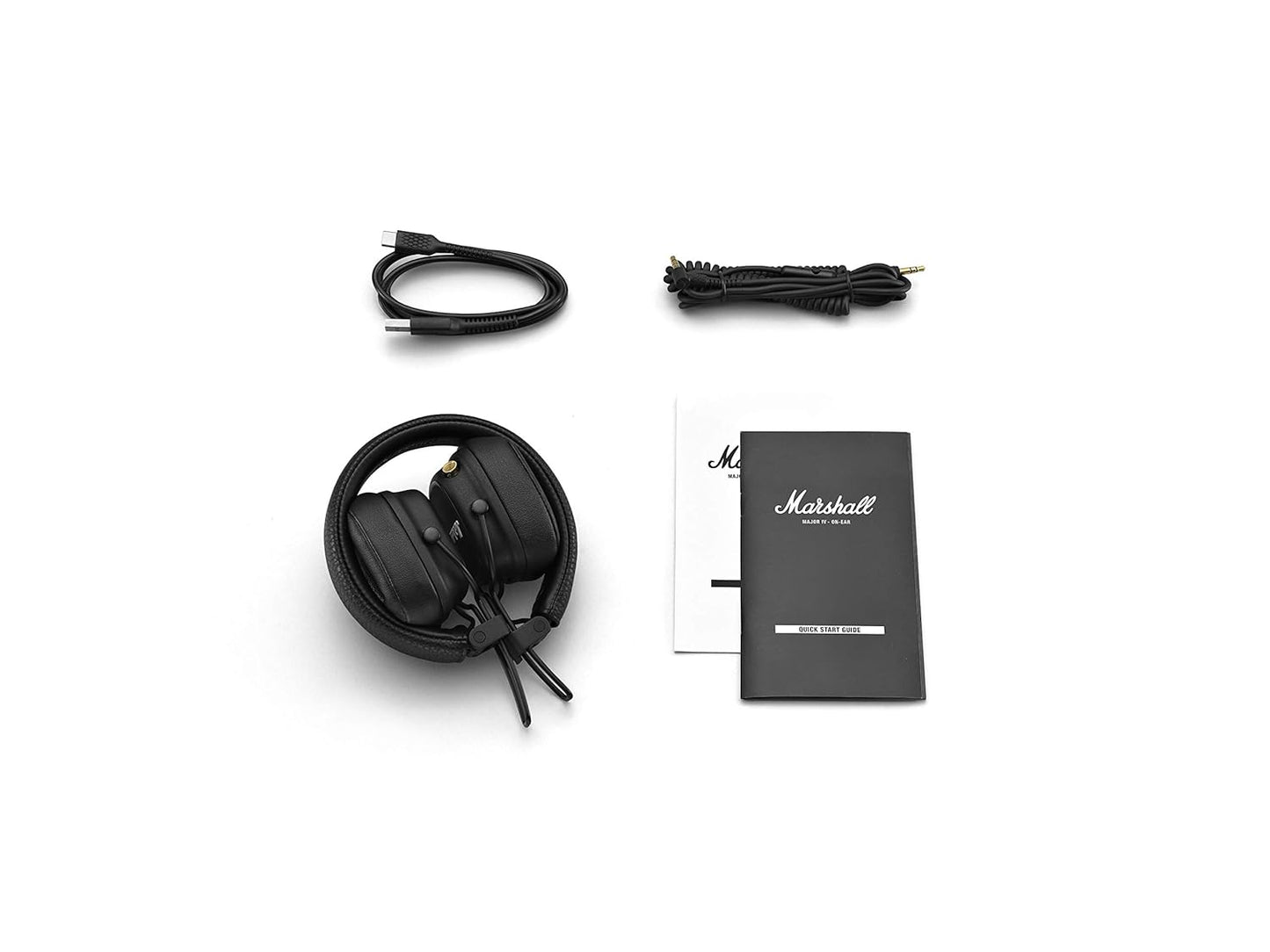 Marshall Major IV Wireless Bluetooth On Ear Headphone with Mic (Black)