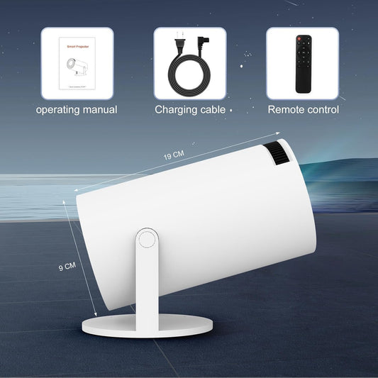 Mini 4k portable Projector - WiFi 6 & BT 5.2